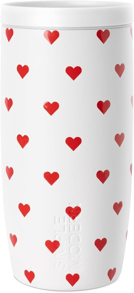 Simple Modern Travel Coffee Mug Tumbler with 360° Lid | Ceramic-Lined Insulated Stainless Steel ... | Amazon (US)