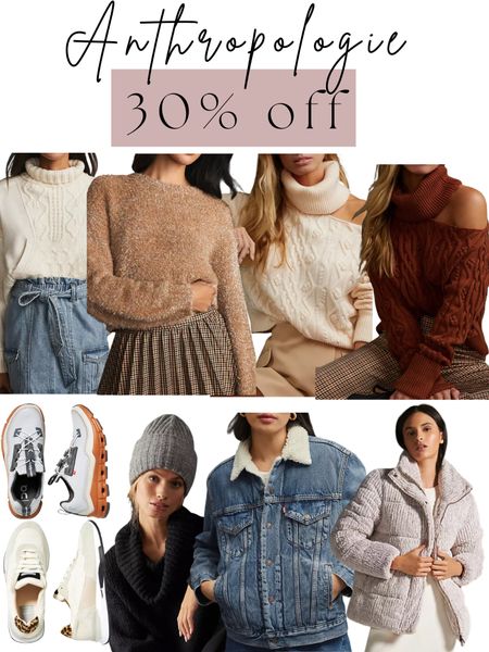 30% off everything at Anthropologie ✨ I’m obsessed with these sweaters and shoes! 

#LTKCyberweek #LTKSeasonal #LTKGiftGuide
