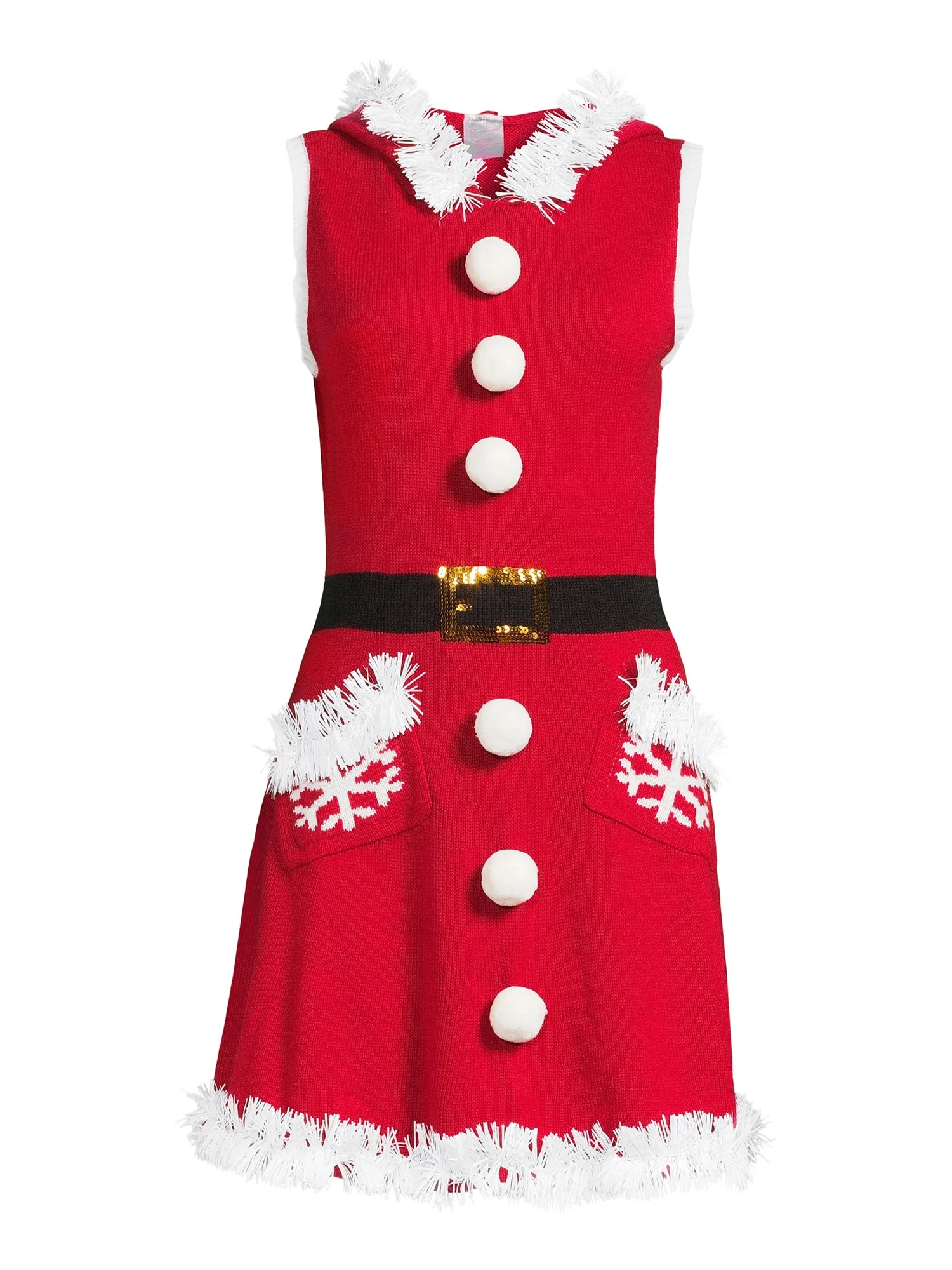 No Boundaries Junior's Christmas Sweater Dress - Walmart.com | Walmart (US)