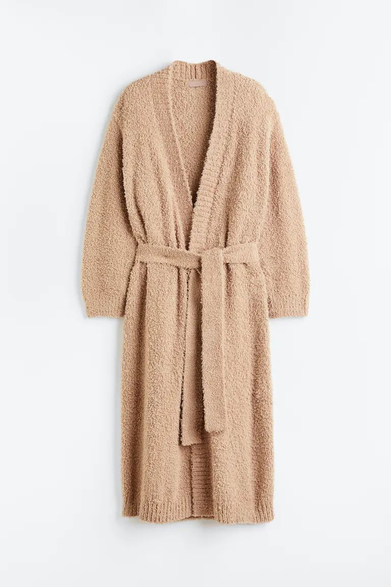 Fluffy Bathrobe - Light beige - Ladies | H&M US | H&M (US)