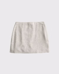 Women's The A&F Scarlett Linen-Blend Mini Skort | Women's Bottoms | Abercrombie.com | Abercrombie & Fitch (US)