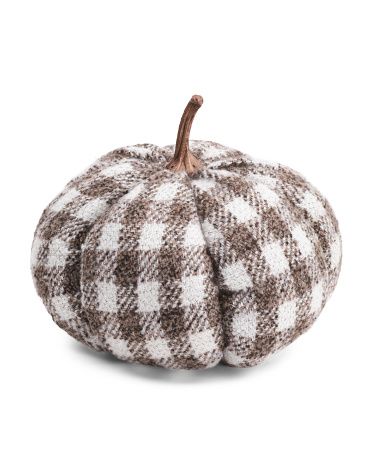 9in Buffalo Checkered Pumpkin Decor | Fall Decor | T.J.Maxx | TJ Maxx