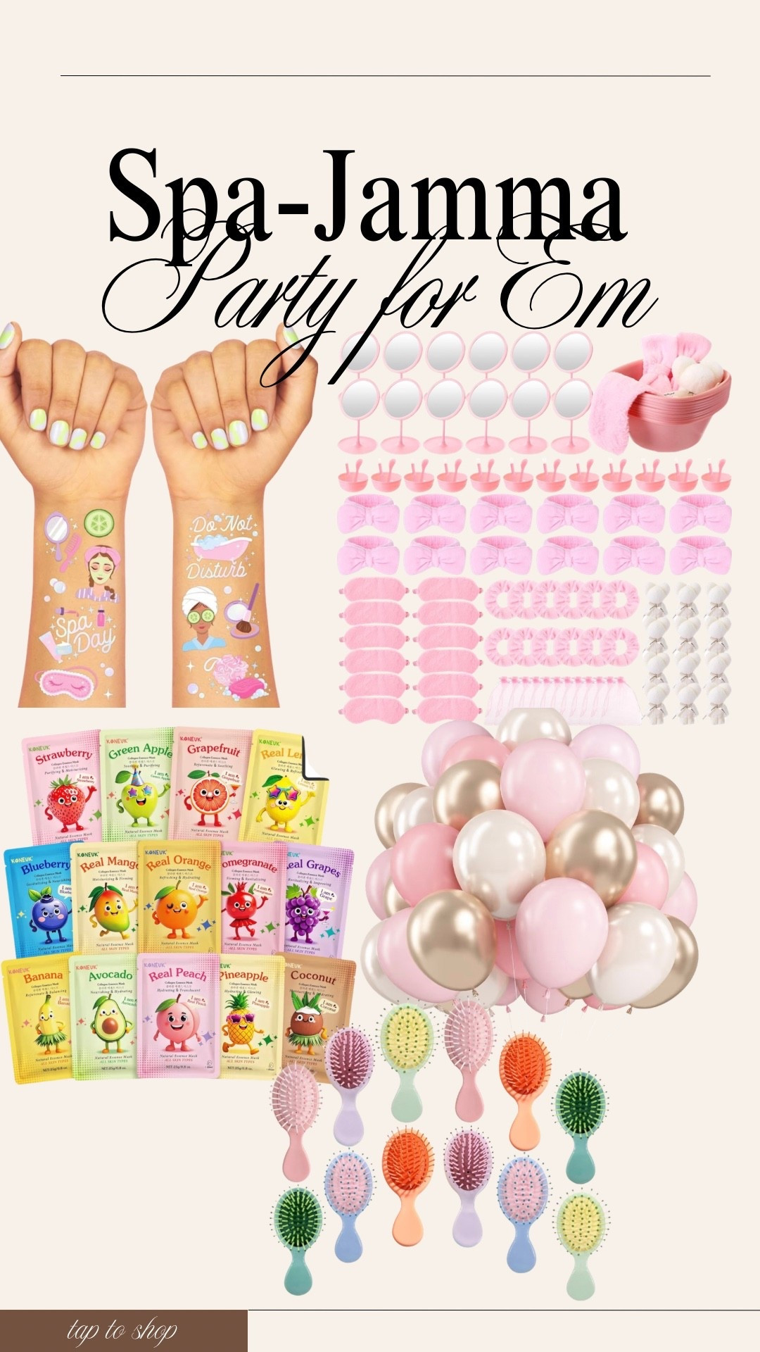 Things from Amazon for a cute spa-Jamma party for Em. 

#LTKKids #LTKHome