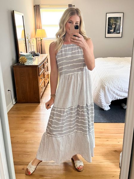 Love the print of this dress! So light for summer! Code JACQUELINE10 saves 10%. Wearing size small. 

#maxidress #summerdress #dresses #outfitinspo

#LTKsalealert #LTKSeasonal #LTKunder50