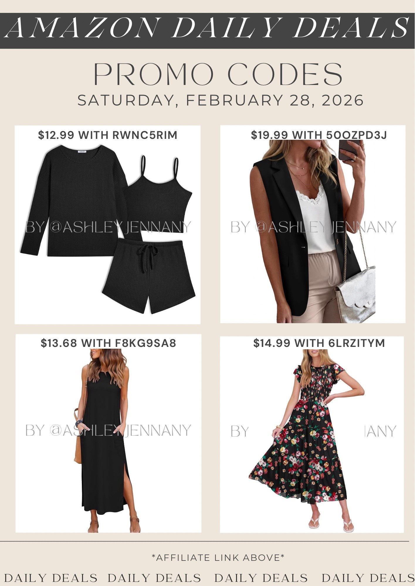 Amazon fashion deals 

#LTKMidsize #LTKSaleAlert