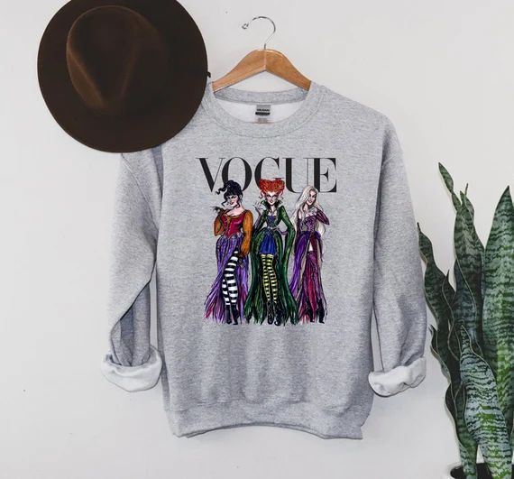 Read the full title
    Sanderson Sisters Vogue Sweatshirt, Sanderson Sisters Shirt, Halloween Sw... | Etsy (US)
