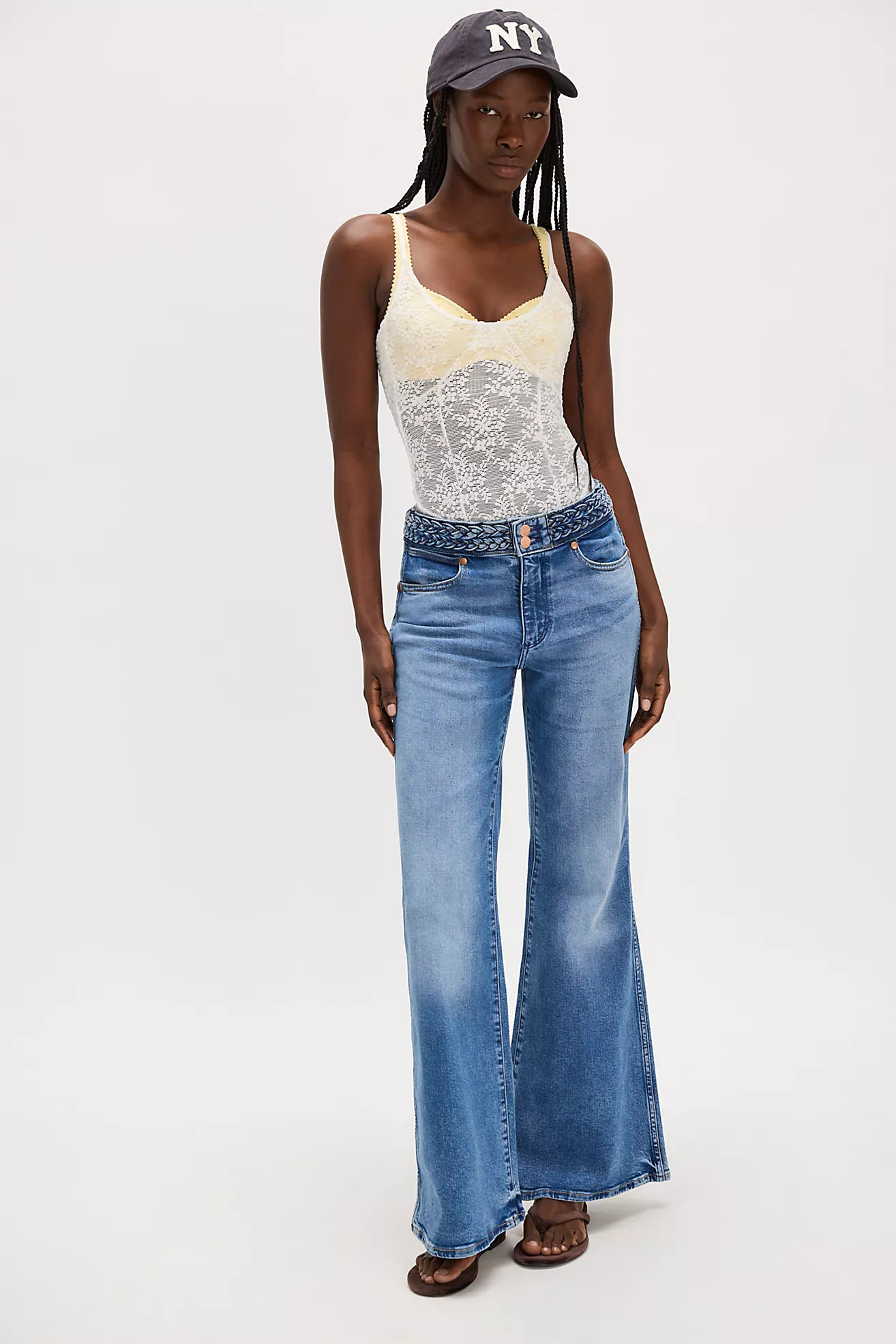 Wrangler Mid-Rise Flare Jeans | Free People (Global - UK&FR Excluded)
