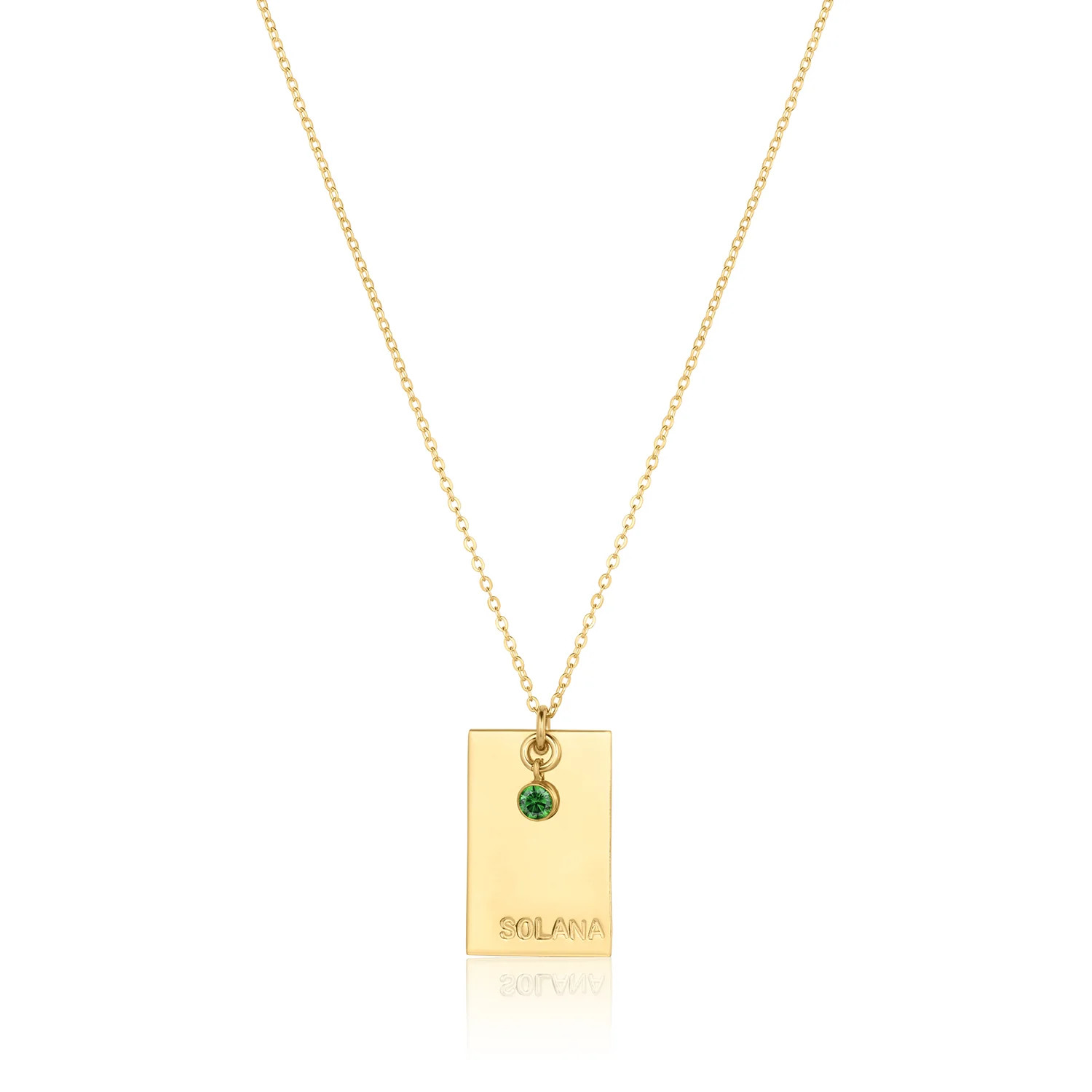 Goldie Birthstone Necklace | Set & Stones
