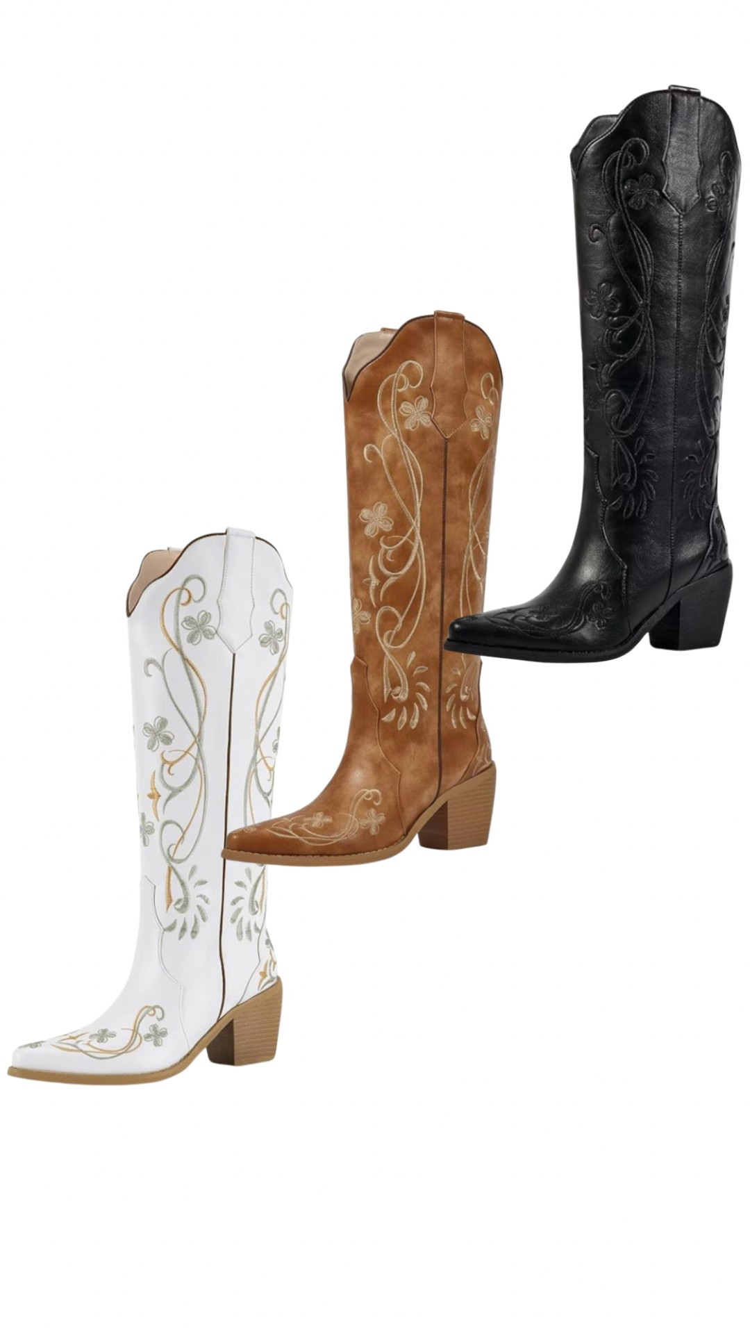 Amazon western boots!  The detail on these is so good.  I have the black and they are so comfy.

#LTKStyleTip #LTKSeasonal #LTKFindsUnder100