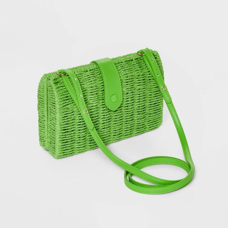 Straw Chain Shoulder Handbag - A New Day™ | Target