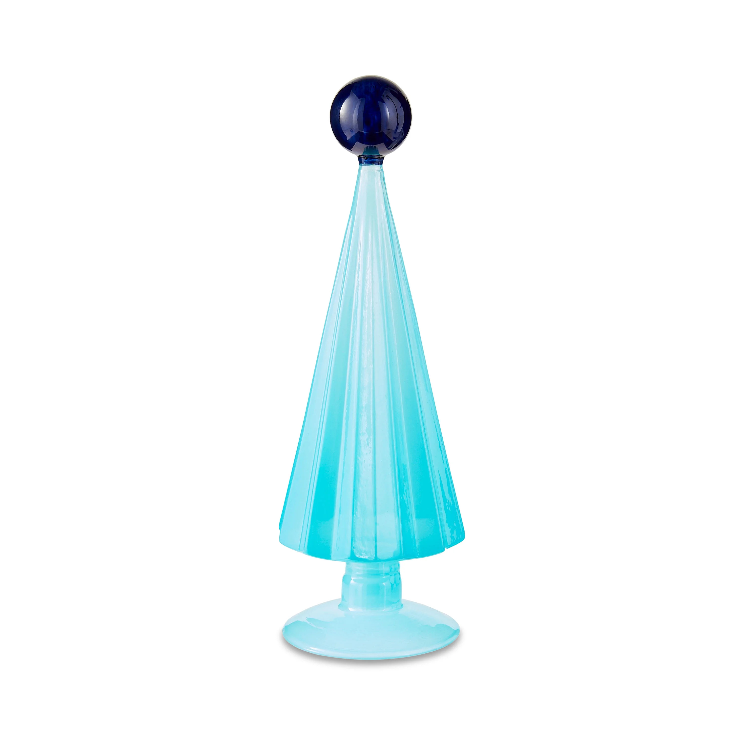 Blue Glass Christmas Tree Tabletop Decoration, 9.75", by Holiday Time | Walmart (US)