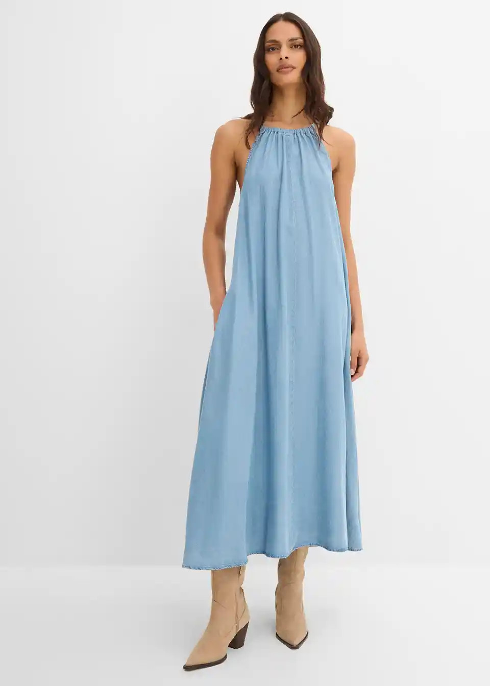 Jeanskleid aus flie\u00dfendem Lyocell | Bonprix DE