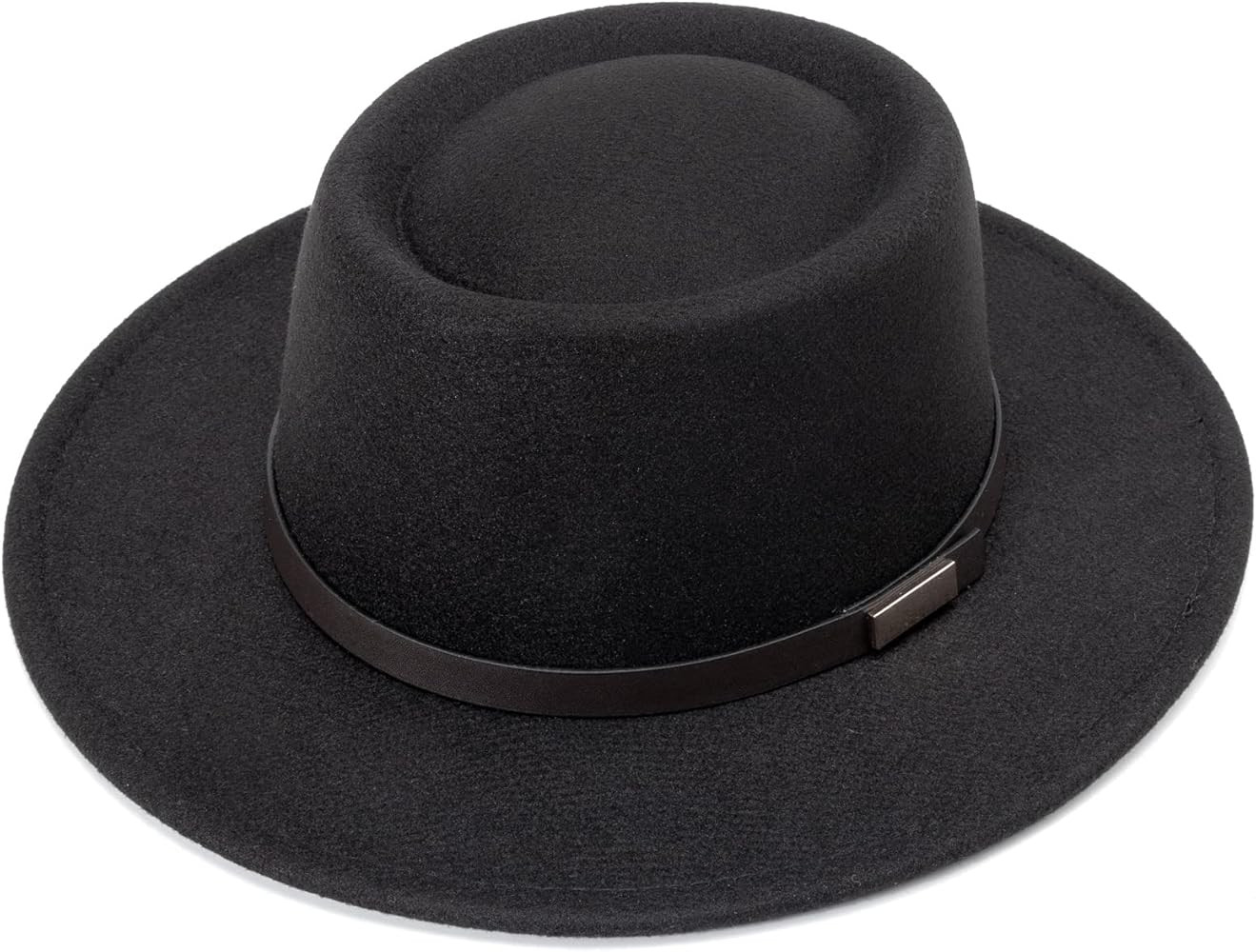 DRESHOW Women Straw Panama Hat Fedora Beach Sun Hat Wide Brim Straw Roll up Hat UPF 50+ | Amazon (US)