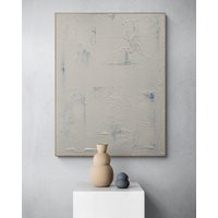 Textured Minimalist Canvas Art | Custom Home Decor Minimalist Wall Art Contemporary Spaces Plaster Modern Abstract | Etsy (US)