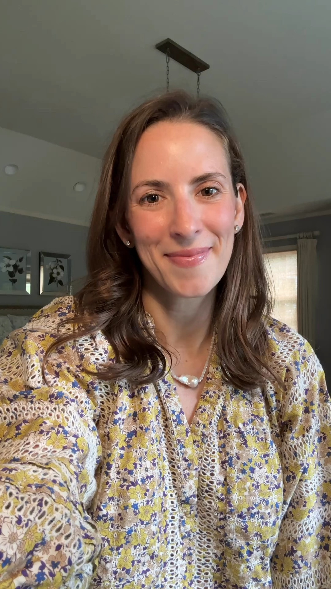 What I wore yesterday! The two times I’ve worn this Maje top I’ve gotten so many compliments on it! It has such pretty details on it! 🌼