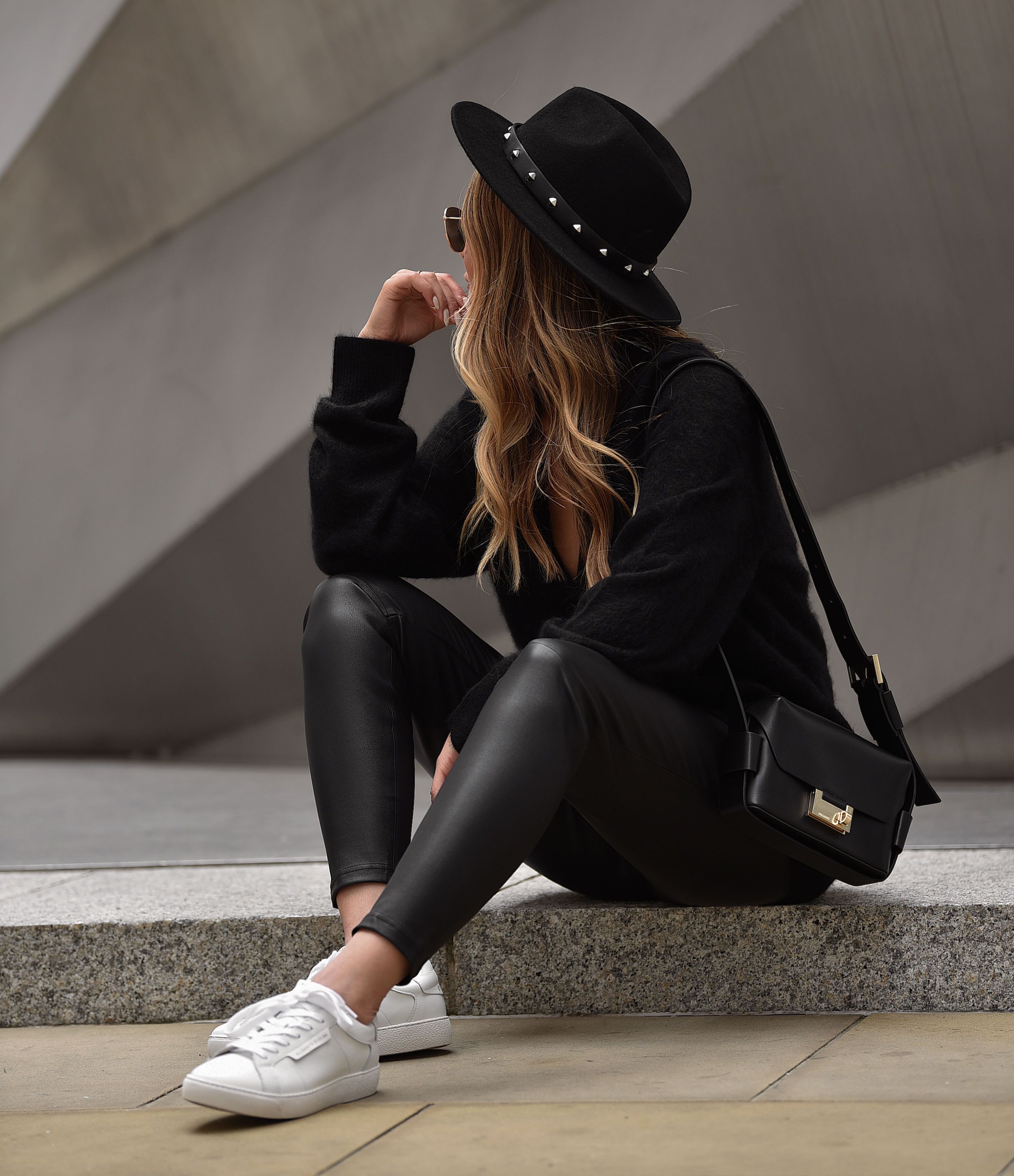 Cora Leather-Look High-Rise Leggings | AllSaints UK