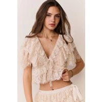 Caper Top | Size: S | Color: Ivory | Curio