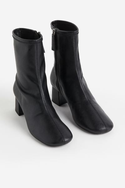 Ankle-high sock boots - Black - Ladies | H&M GB | H&M (UK, MY, IN, SG, PH, TW, HK)