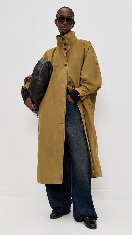 Stand Collar Long Trench Jacket | Shopbop