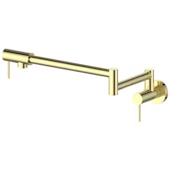 ZLINE KITCHEN & BATH Polished Gold Single Handle Wall-mount Pot Filler Kitchen Faucet | Lowe's