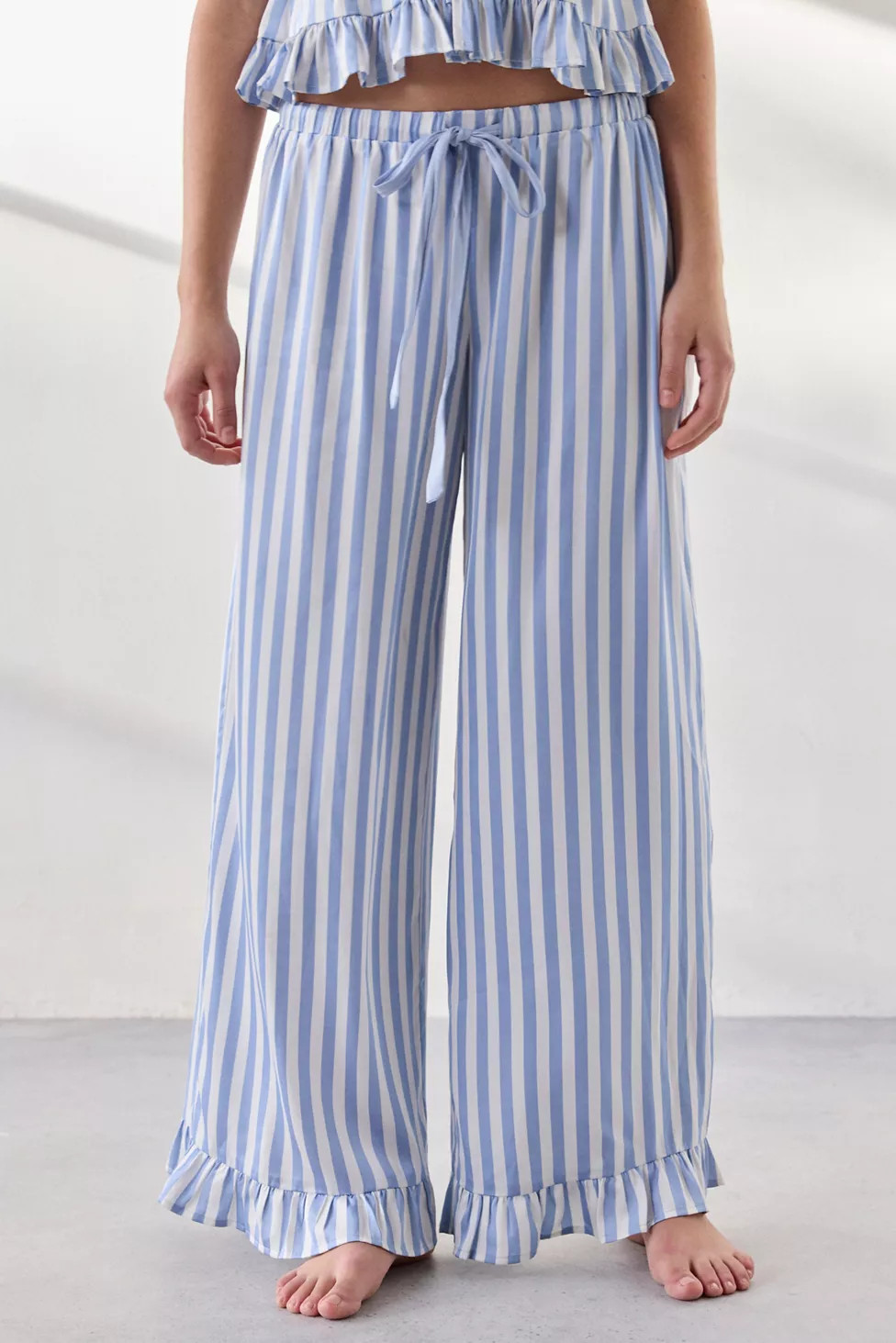 Out From Under Eloise Satin Ruffle PJ Pants | Urban Outfitters (US and RoW)