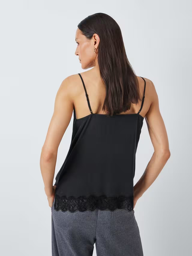 John Lewis Pure Silk Lace Trim Cami Top | John Lewis (UK)