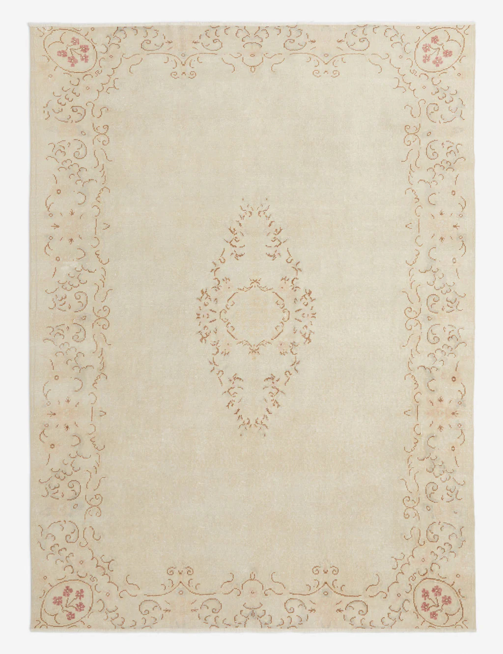 Vintage Turkish Hand-Knotted Wool Rug No. 272, 7'10" x 10'10" | Lulu and Georgia 