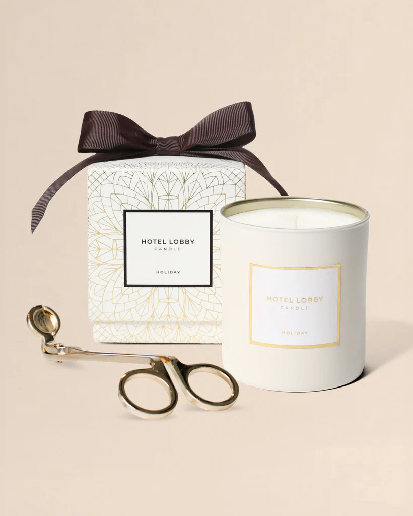 Candle + Wick Trimmer Set | Hotel Lobby Candle