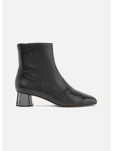 Clergerie - Petsy Leather Ankle Boots - Black | NET-A-PORTER (UK & EU)