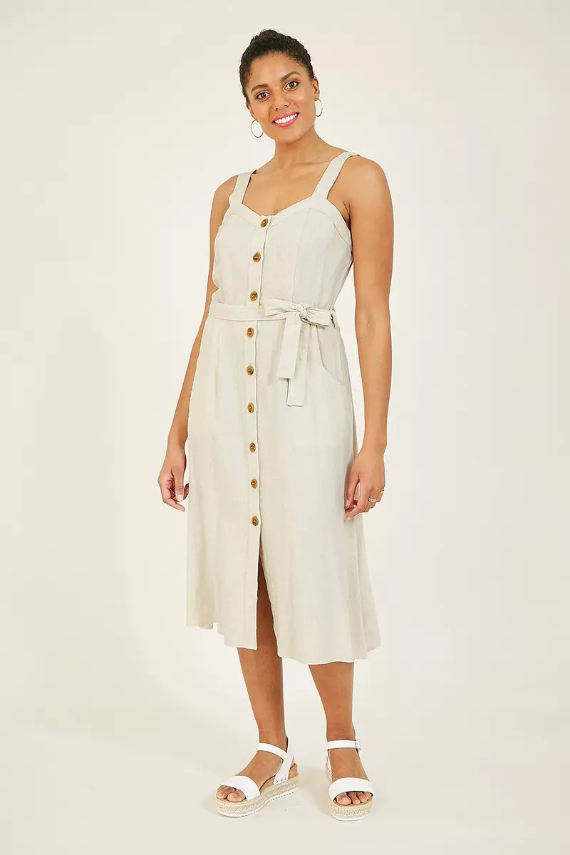 YumiButton Up 'Bianca' Midi Dress | Debenhams UK