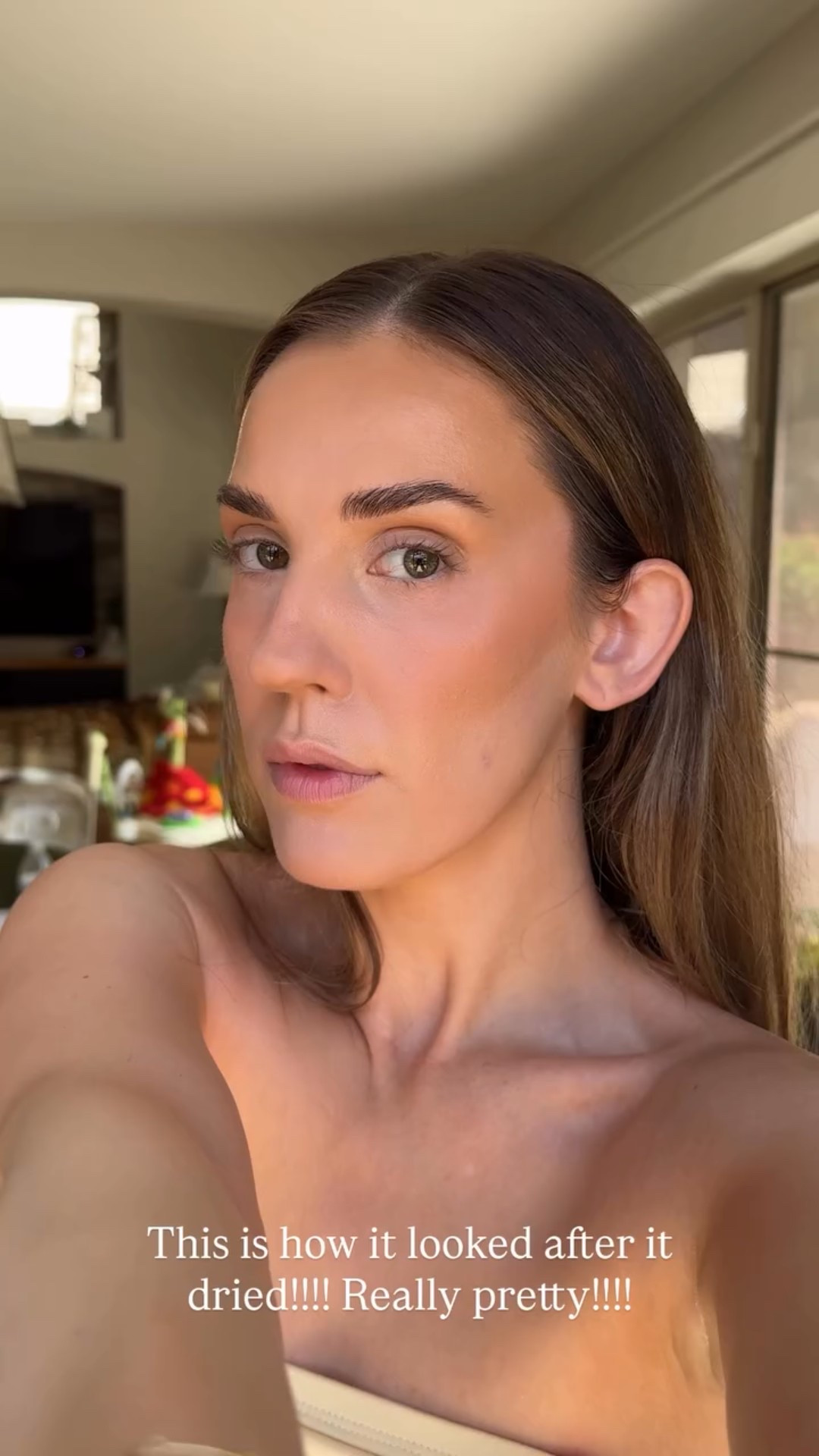 This is how it looked after it dried!!!! Really pretty!!!!