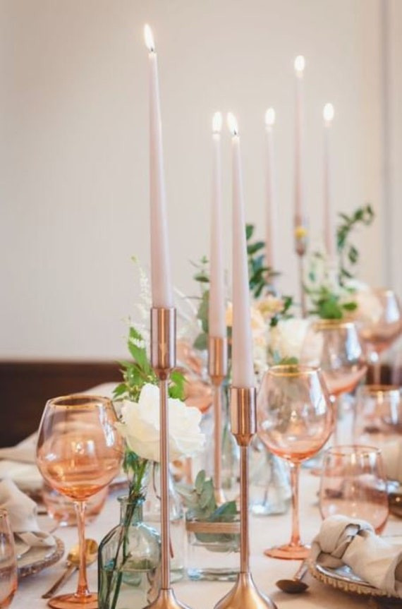 1-3-12pc Sandstone/Blush/ Taper Candles/ 10"/ Centerpieces/ Vases/ Table Decorations/Tall Candles... | Etsy (US)