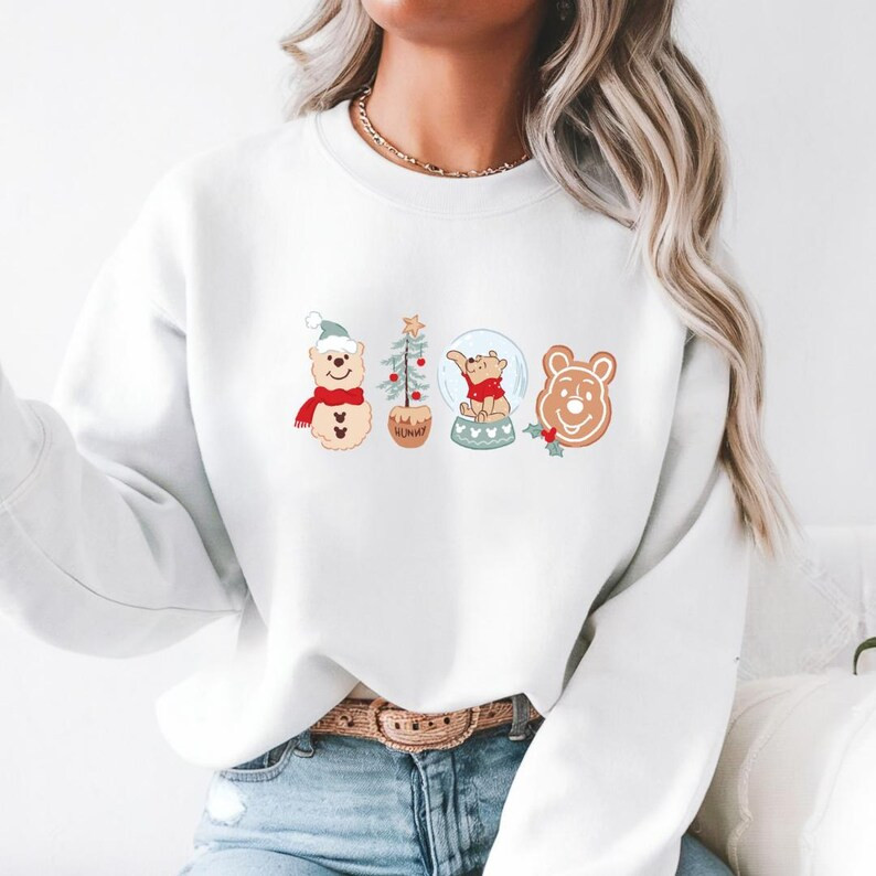 Beary Merry Crewneck, T-Shirt, Baby Tee for Christmas at Disney | Etsy (US)