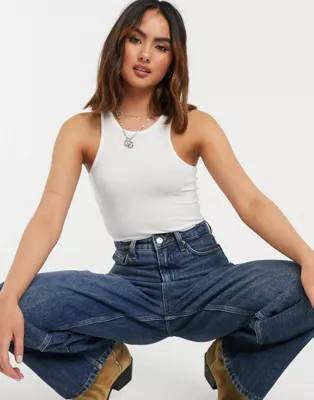 Free People high neck ribbed tank top | ASOS | ASOS (Global)