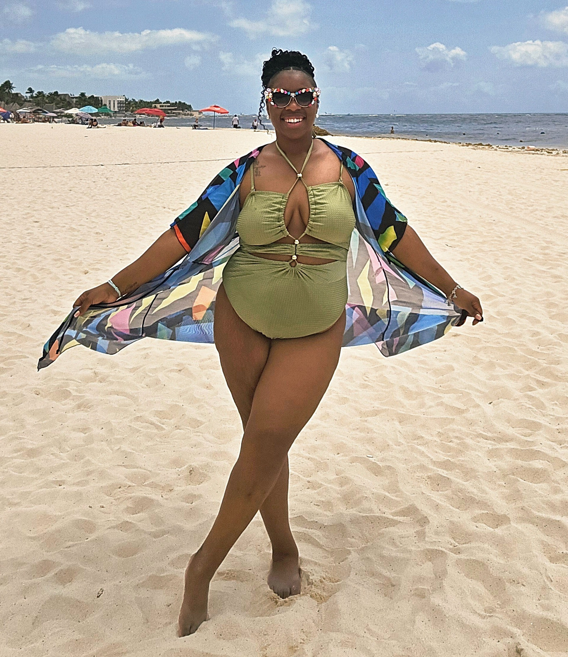 Brown is a beautiful color.  Especially when it's your skin! 🤎The swimsuit is sold out, but shop this cover-up and similar swimsuit options 

#LTKPlusSize #LTKSwim #LTKTravel
