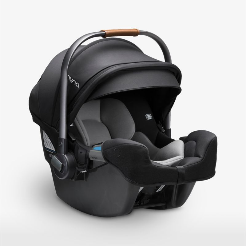 Nuna PIPA rx Caviar Black Reclining Infant Car Seat + PIPA RELX Base + Reviews | Crate & Kids | Crate & Barrel