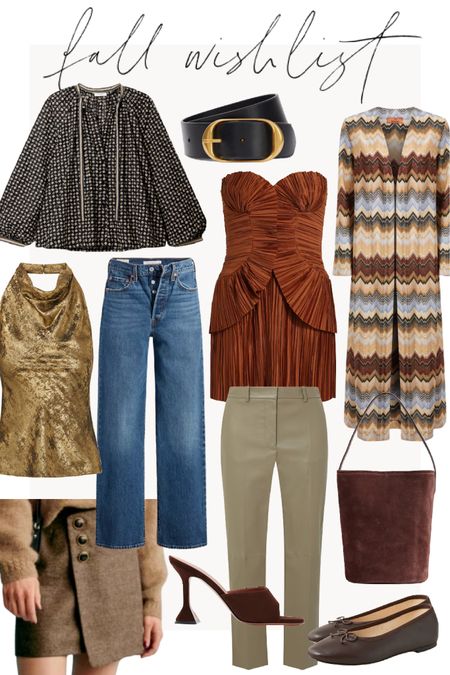 More of my fall wishlist 🍂🍁 Statement tops and cardigans, chocolate bags, under $100 denim, and an event dress! 

#LTKstyletip #LTKSeasonal #LTKfindsunder100