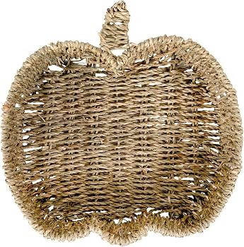 Hobby Lobby Pumpkin-Shaped Seagrass Basket, Natural, 11.25" W x 11" D | Amazon (US)