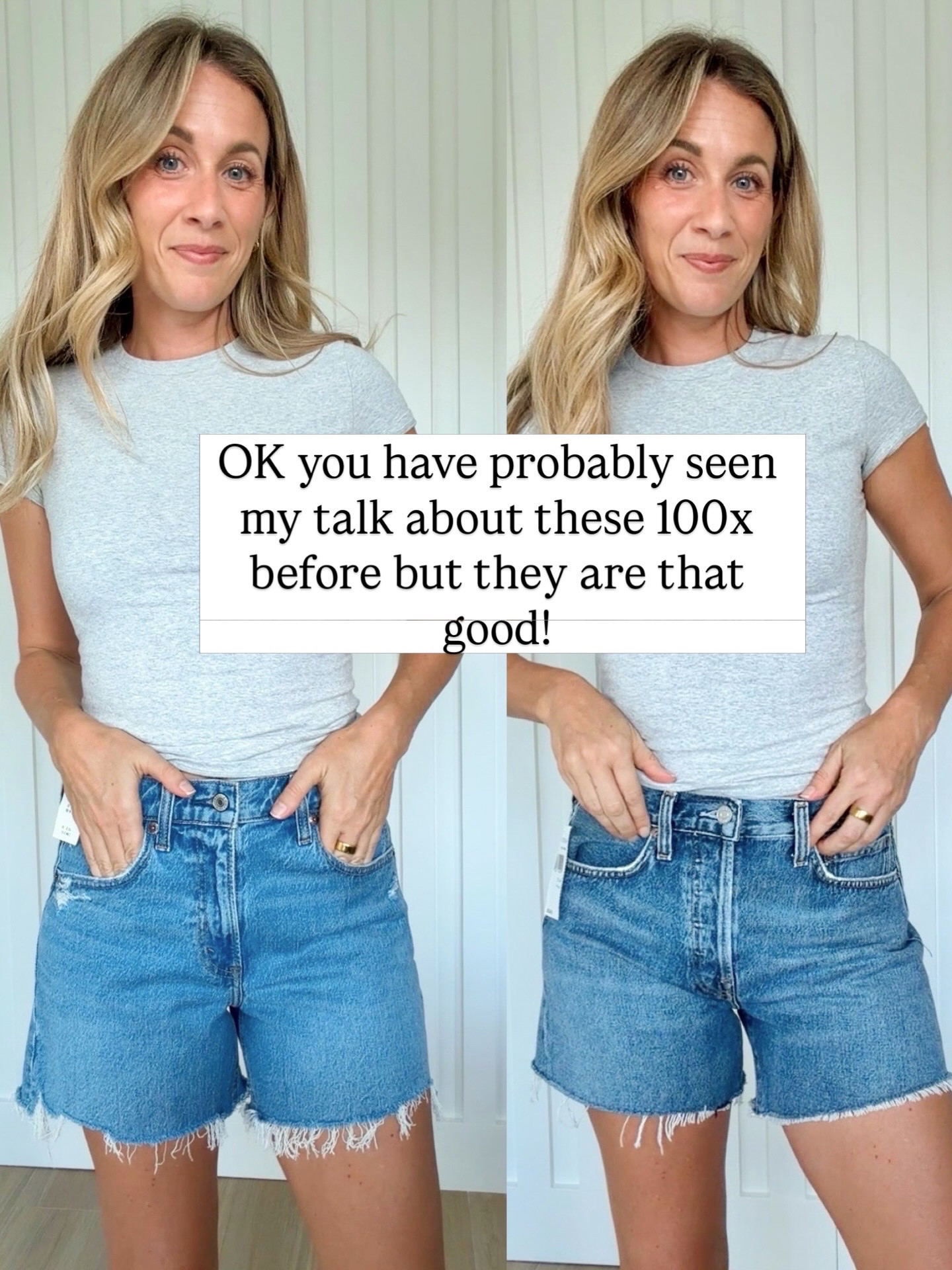 High rise dad shorts 

#LTKU #LTKmomlife #LTKootd