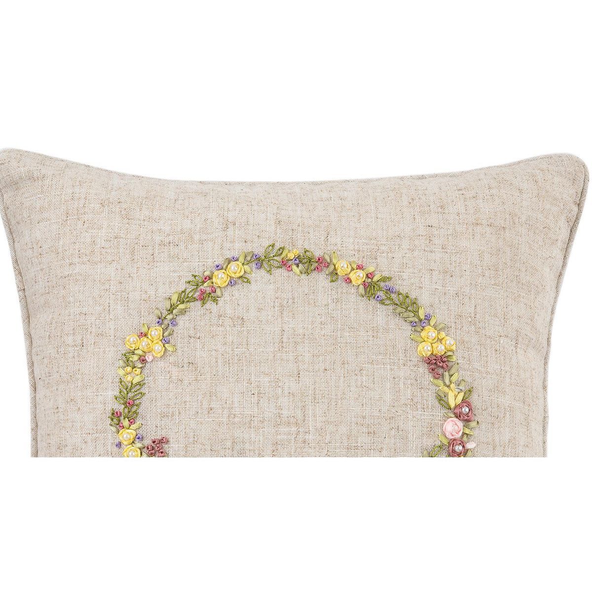 C&F Home 16" x 16" Spring Wreath Throw Pillow | Target