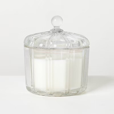 2 Wick Medium Glass with Lid Mulled Spice Jar Candle Clear 12oz - Hearth & Hand™ with Magnolia | Target