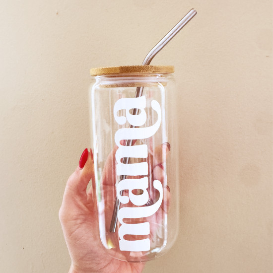 Blush Teas Mama Glass Can Tumbler | Bump Boxes | Bump Boxes