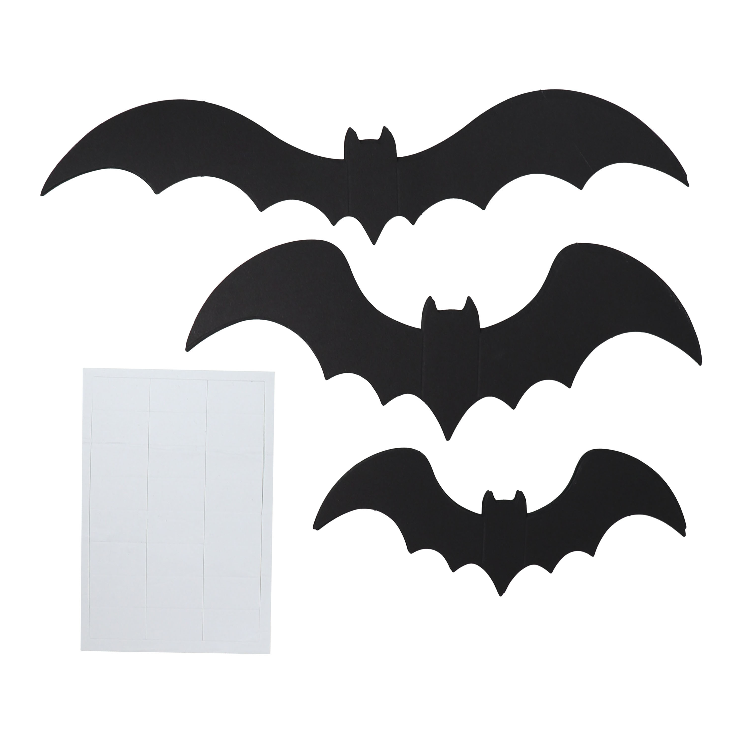 Black Adhesive Bats Halloween Decor 24 Pack | World Market