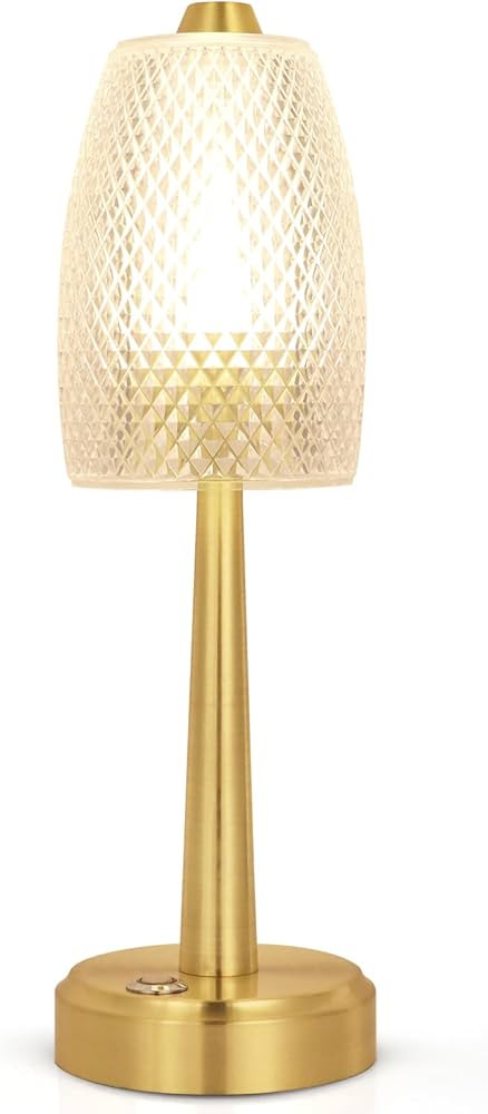 UMEXUS Cordless Table Small Lamp, Rechargeable Battery Operated Lamp, Portable 3 Way Touch Dimmab... | Amazon (US)