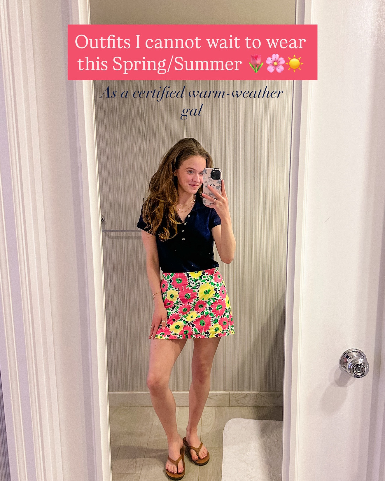 Spring & summer outfits I CANNOT wait to wear!! As a certified warm-weather gal, the summer months = dopamine dressing for me every year!! I love a winter layer…but nothing compares to a Lilly skirt & a polo!! 

#LTKootd