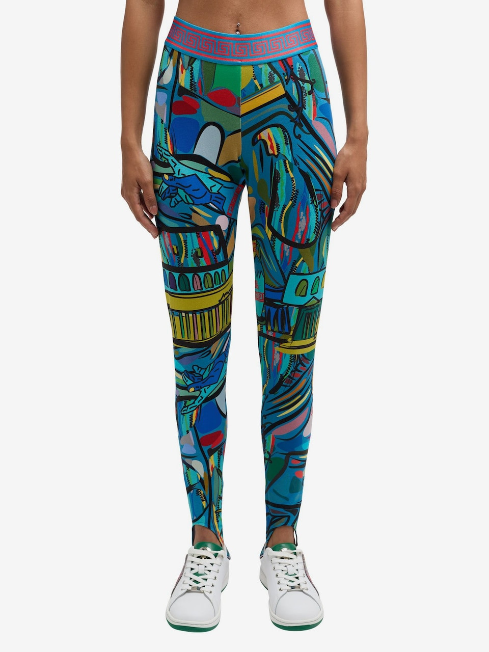 Carlo Colucci Regular Leggings ' De Simone ' in Gemengde Kleuren | ABOUT YOU | ABOUT YOU NL