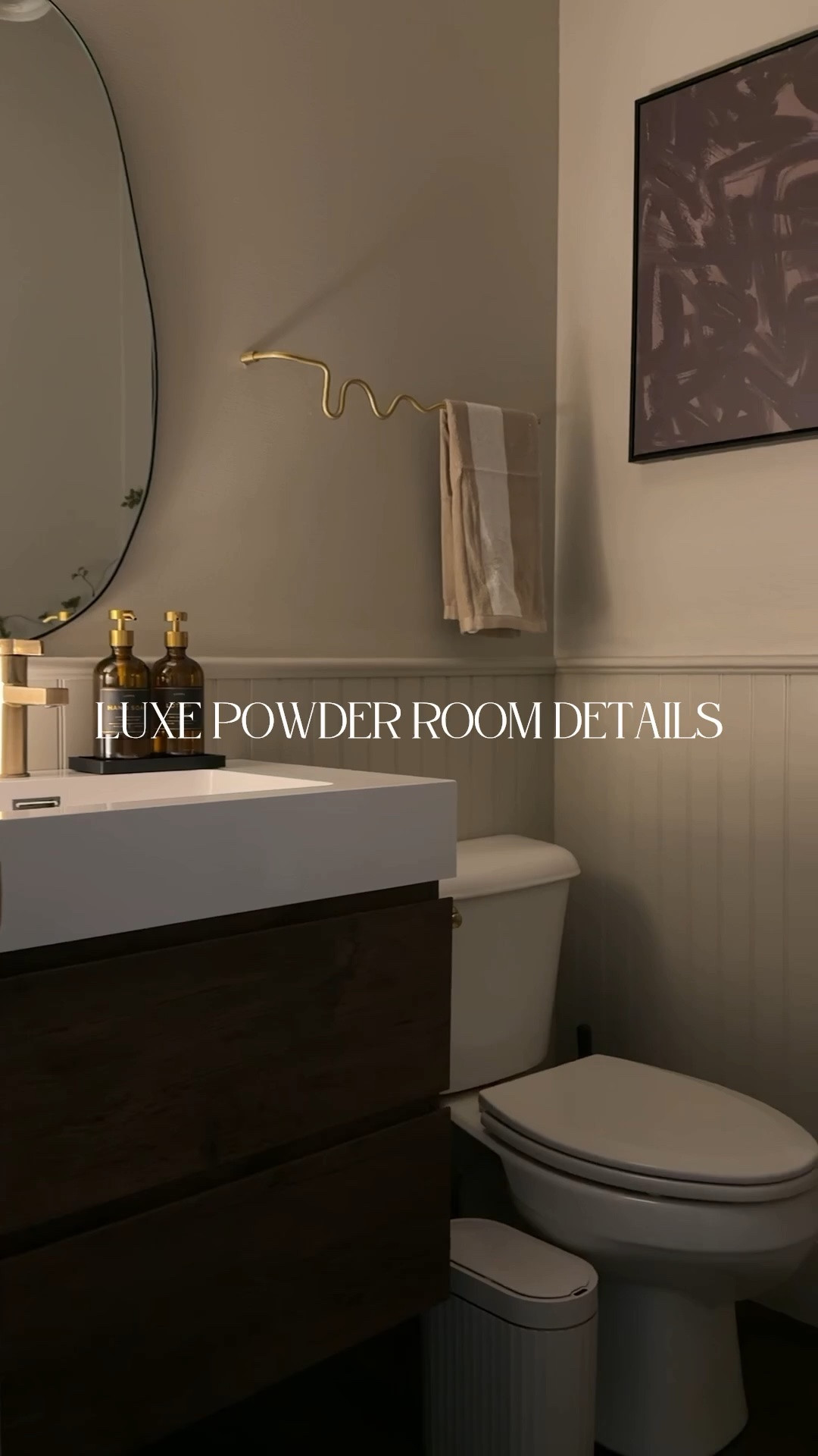 luxe powder room details

#LTKHome
