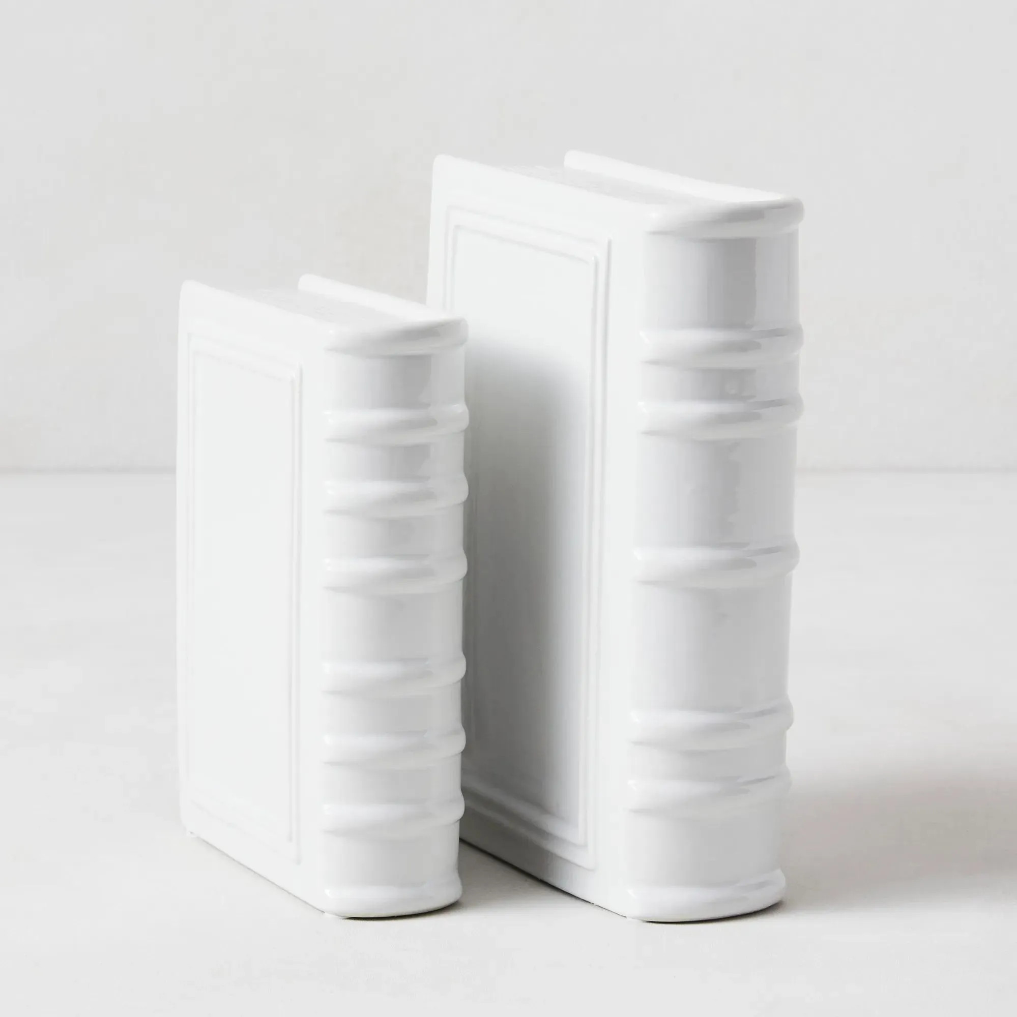 Ceramic Bookends - White | Z Gallerie
