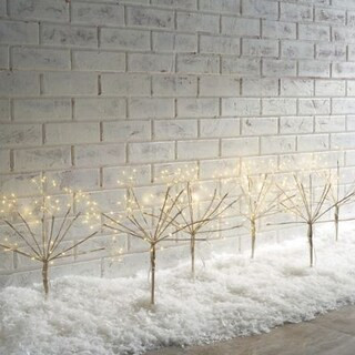 Starburst Twinkle Solar Pathway Lights, Set of Eight | Frontgate