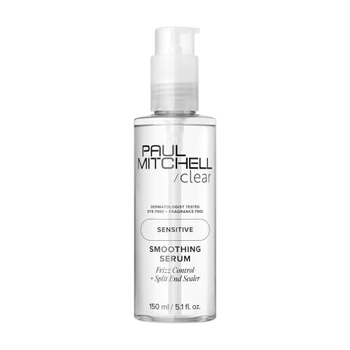 Paul Mitchell Clear Smoothing Serum, Blowout Primer, Fragrance Free, For Sensitive Scalp + Skin, 5.1 fl. oz | Amazon (US)